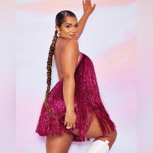 PLT Pink Fringe Dress - Picture 6 of 6